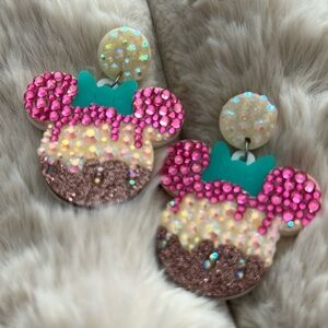 Mickey inspired icecream earrings